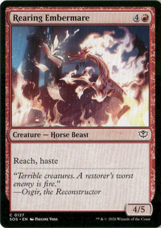 Rearing Embermare - Secrets of Strixhaven