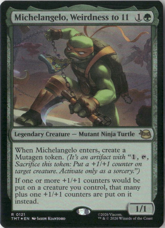 Scan Image | Michelangelo, Weirdness to 11 - Teenage Mutant Ninja Turtles | [A00F7181]