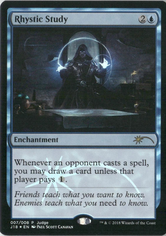 Scan Image | Rhystic Study - Judge Promos | [814DBBF9]