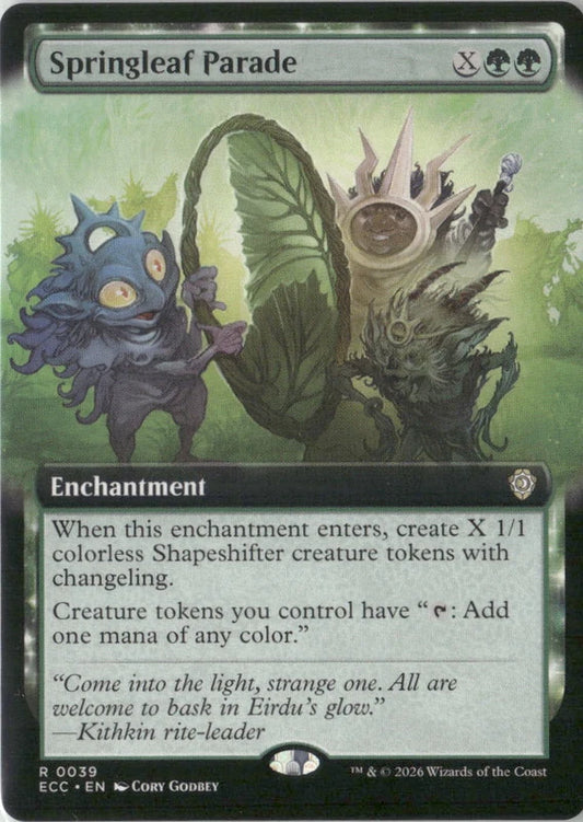 Scan Image | Springleaf Parade (Extended Art) - Commander: Lorwyn Eclipsed | [D7C31F9B]