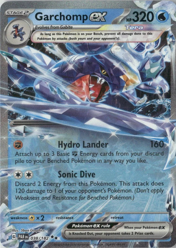 Garchomp ex - 038/182 - SV04: Paradox Rift