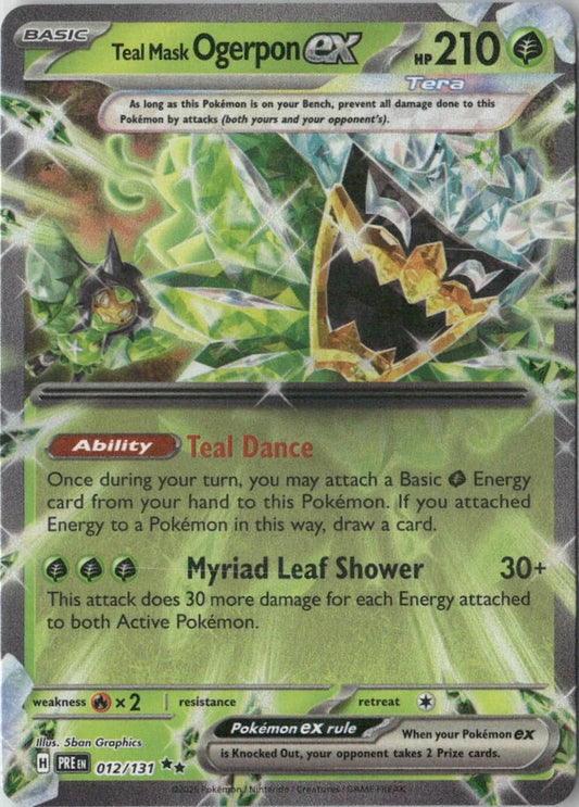Teal Mask Ogerpon ex - 012/131 - SV: Prismatic Evolutions