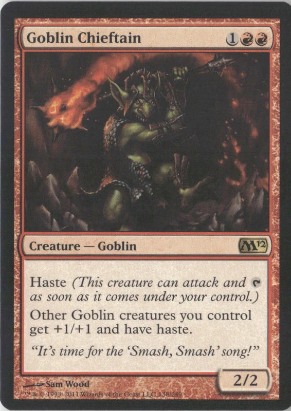 Scan Image | Goblin Chieftain - Magic 2012 (M12) | [5C787B3D]