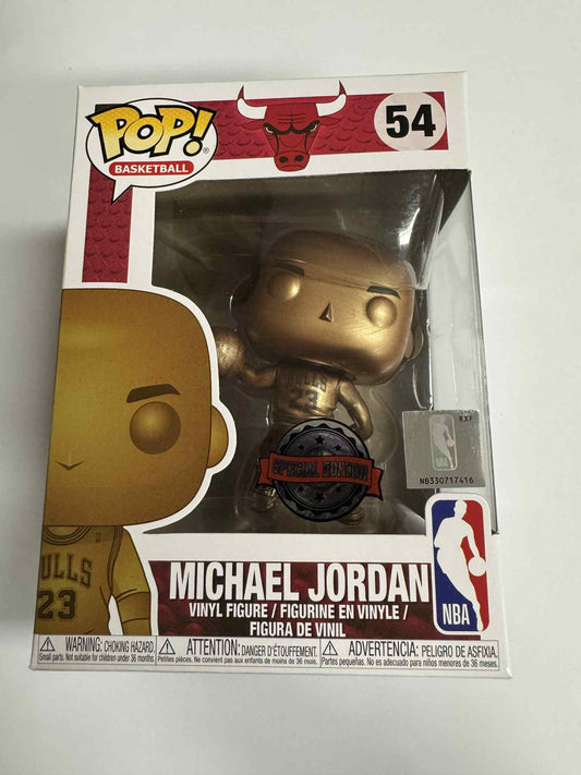 NBA: Bulls - Michael Jordan Bronzed US Exclusive Pop! Vinyl #54