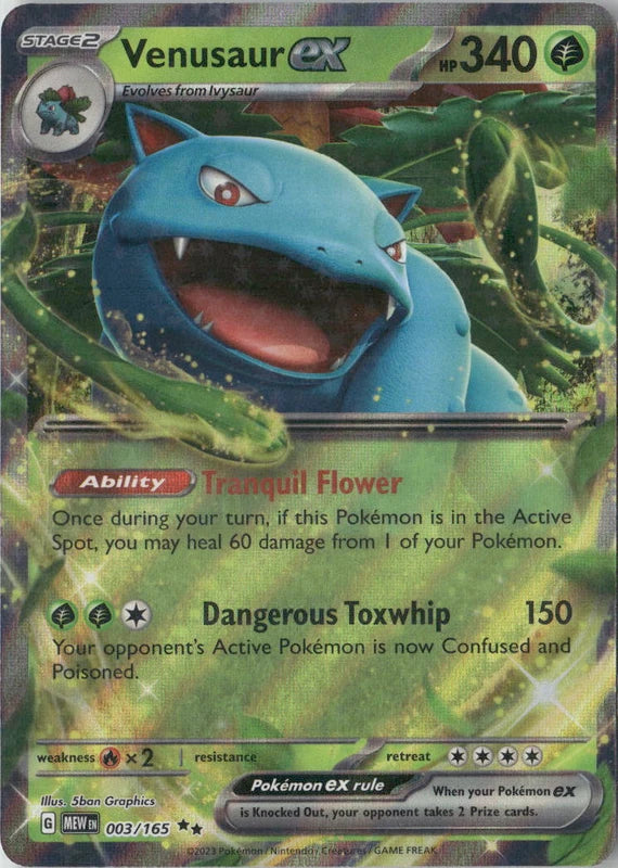Venusaur ex - 003/165 - SV: Scarlet & Violet 151
