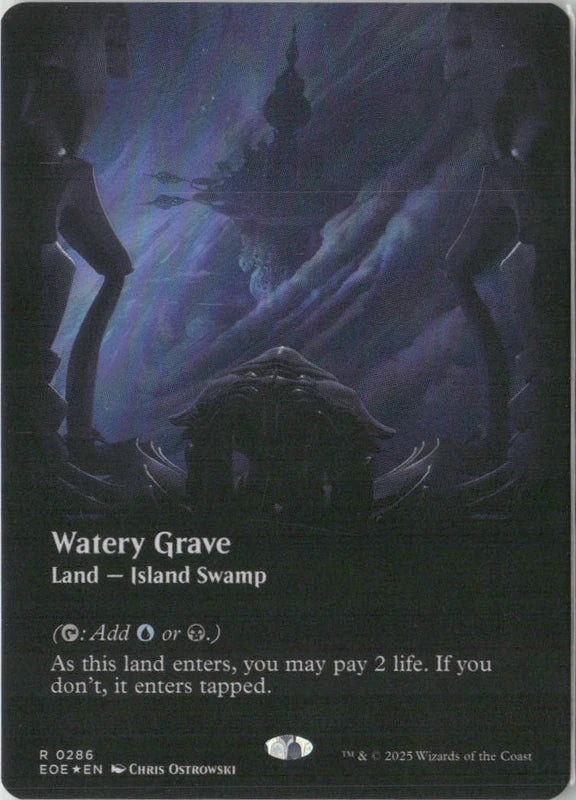 Scan Image | Watery Grave (Borderless) (Galaxy Foil) - Edge of Eternities | [DD049C1D]