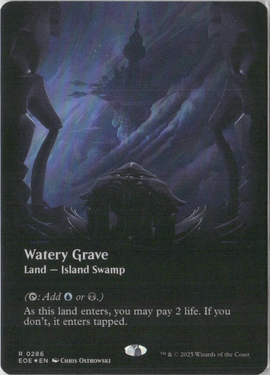 Scan Image | Watery Grave (Borderless) (Galaxy Foil) - Edge of Eternities | [DD049C1D]