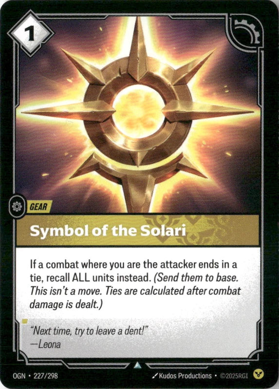 Symbol of the Solari - Origins