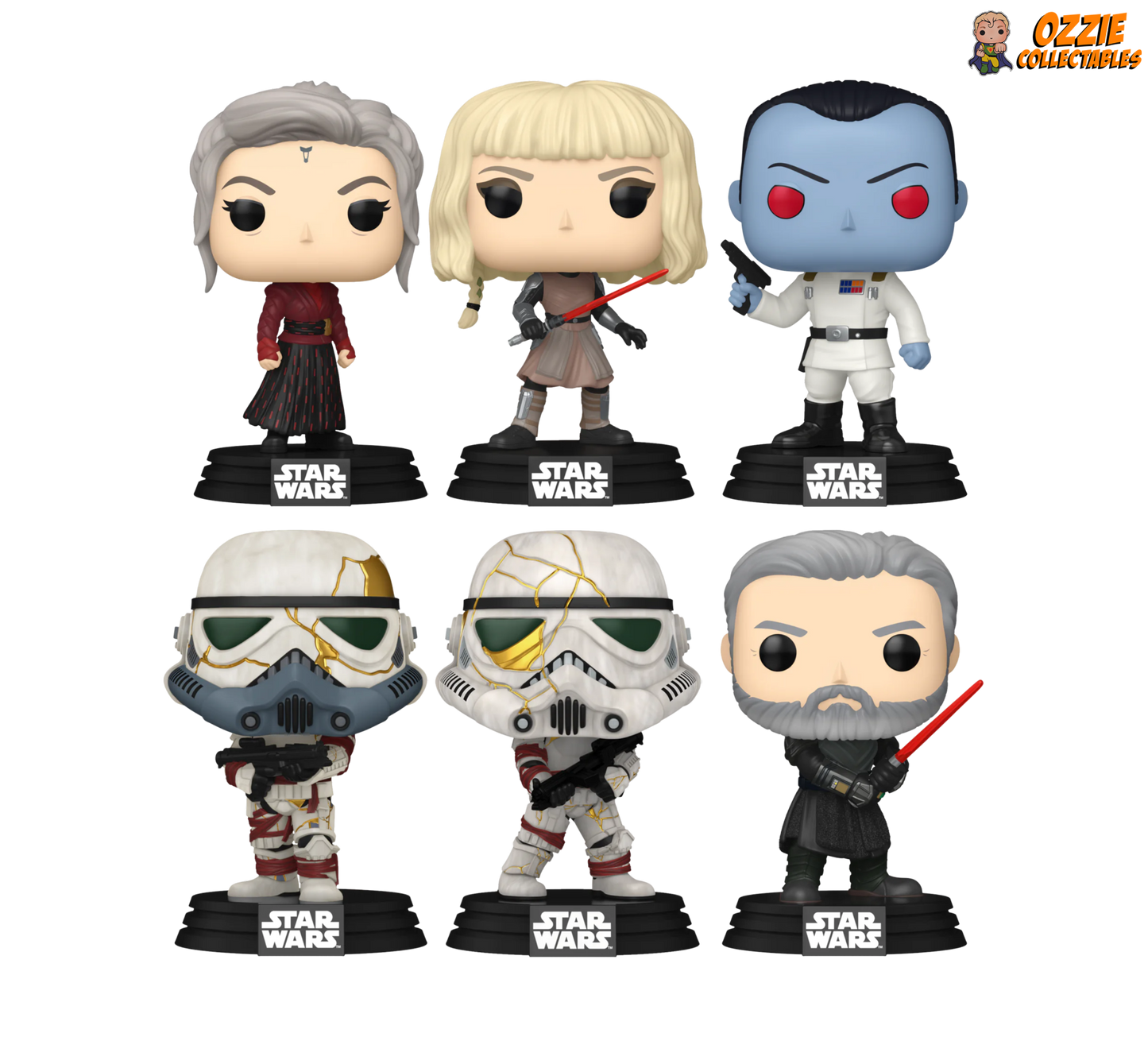 Star Wars: Ahsoka (TV) 2023 Bundle 2 - 6 POP! Vinyls