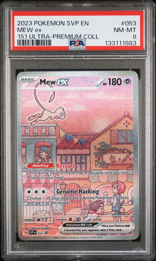 2023 Pokemon Svp En-Sv Black Star Promo 053 Mew Ex 151 Ultra-Premium Coll - PSA 8