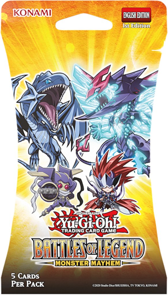 YuGiOh Battles of Legends: Monster Mayhem 5 x card Blister