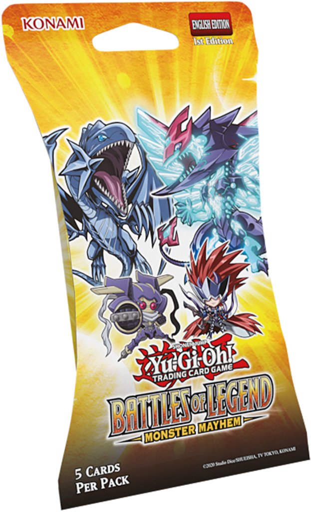 YuGiOh Battles of Legends: Monster Mayhem 5 x card Blister