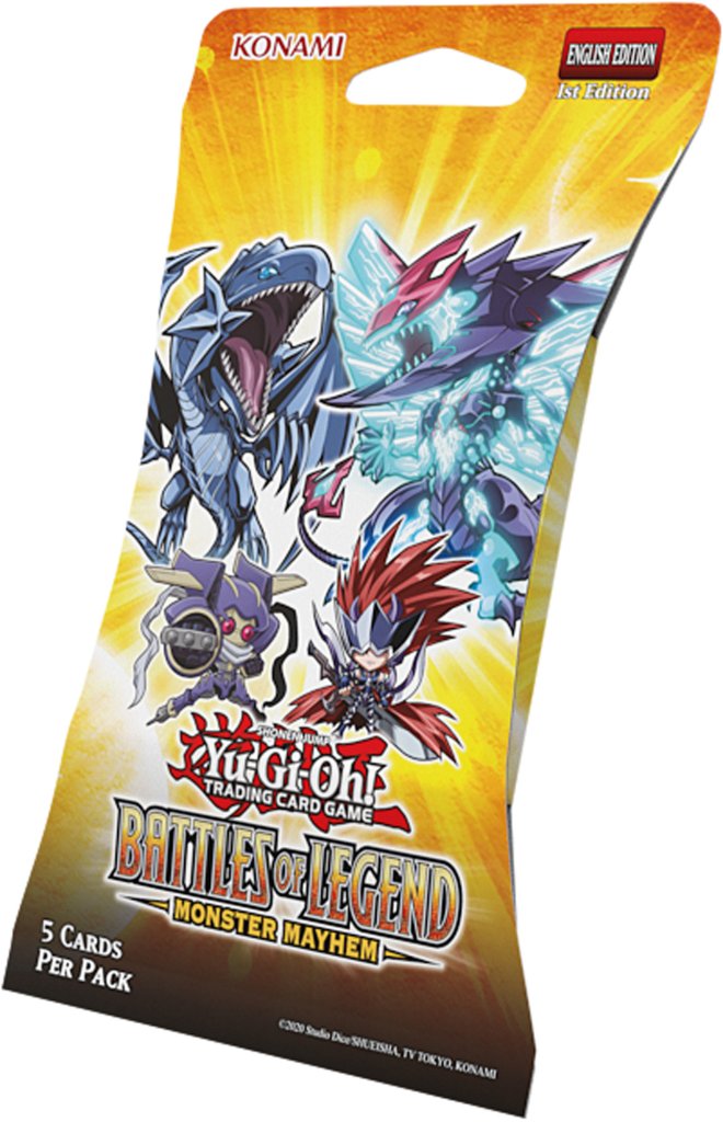 YuGiOh Battles of Legends: Monster Mayhem 5 x card Blister