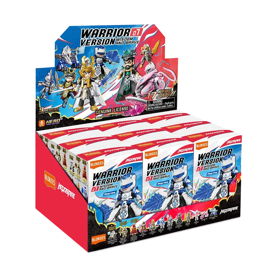 Herospire - Warrior Version WV07 "Wisdom & Brave" Blind Box (Display of 9)