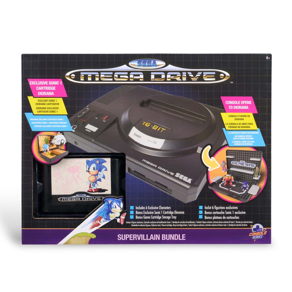 Console Heroes: Sega Mega Drive Display Console – Supervillain Boss Bundle