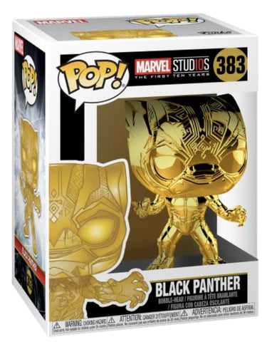 Marvel Studios 10th Anniversary - Black Panther Gold Chrome Pop! Vinyl #383