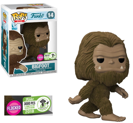 Myths - Bigfoot (Flocked) 2018 Emerald City Comicon Exclusive Pop! Vinyl #14