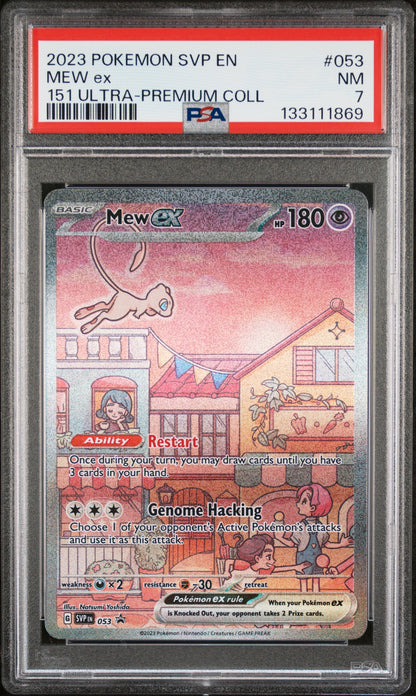 2023 Pokemon Svp En-Sv Black Star Promo 053 Mew Ex 151 Ultra-Premium Coll - PSA 7