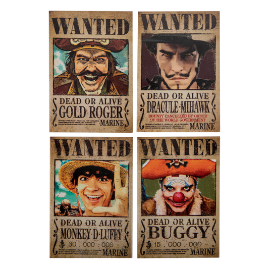 One Piece (2023) - Wanted Set of 4 Magnets