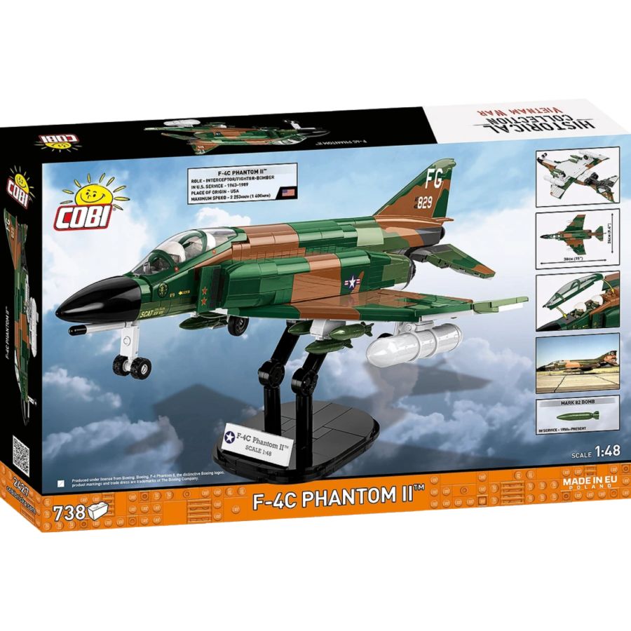 Vietnam War - F-4F Phantom II Brick Kit (738 Pieces)