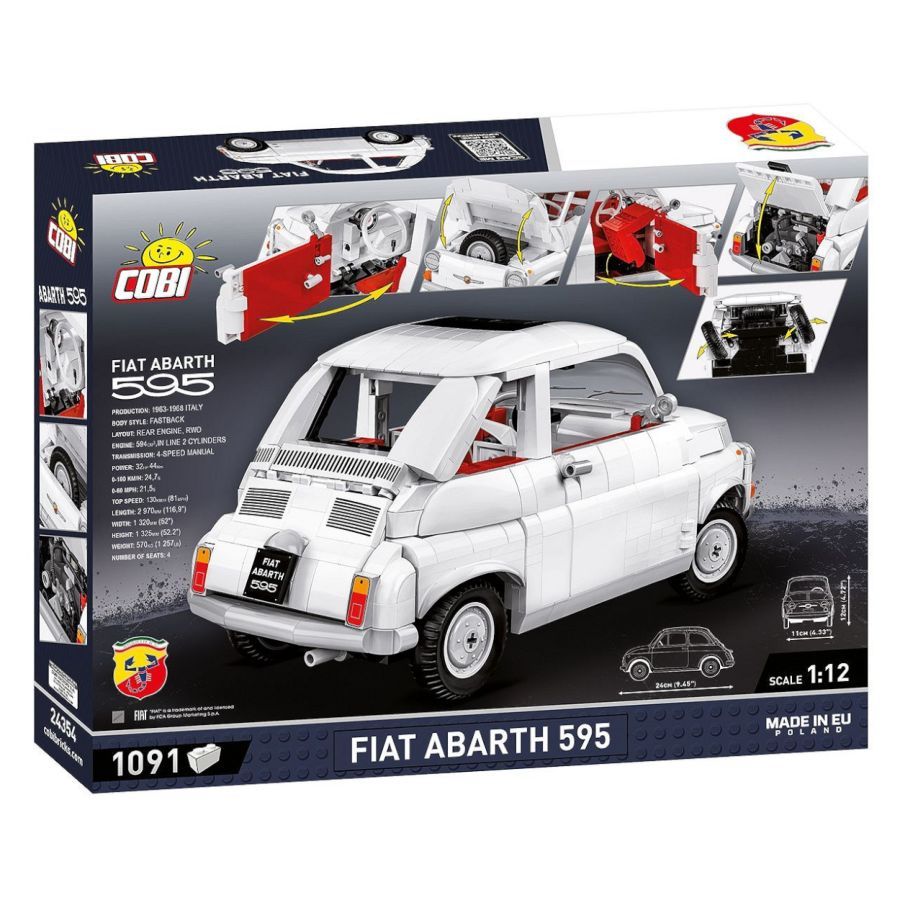 Cobi - Fiat 500 Abarth (1091 Piece Kit)
