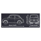 Cobi - Fiat 500 Abarth (1091 Piece Kit)