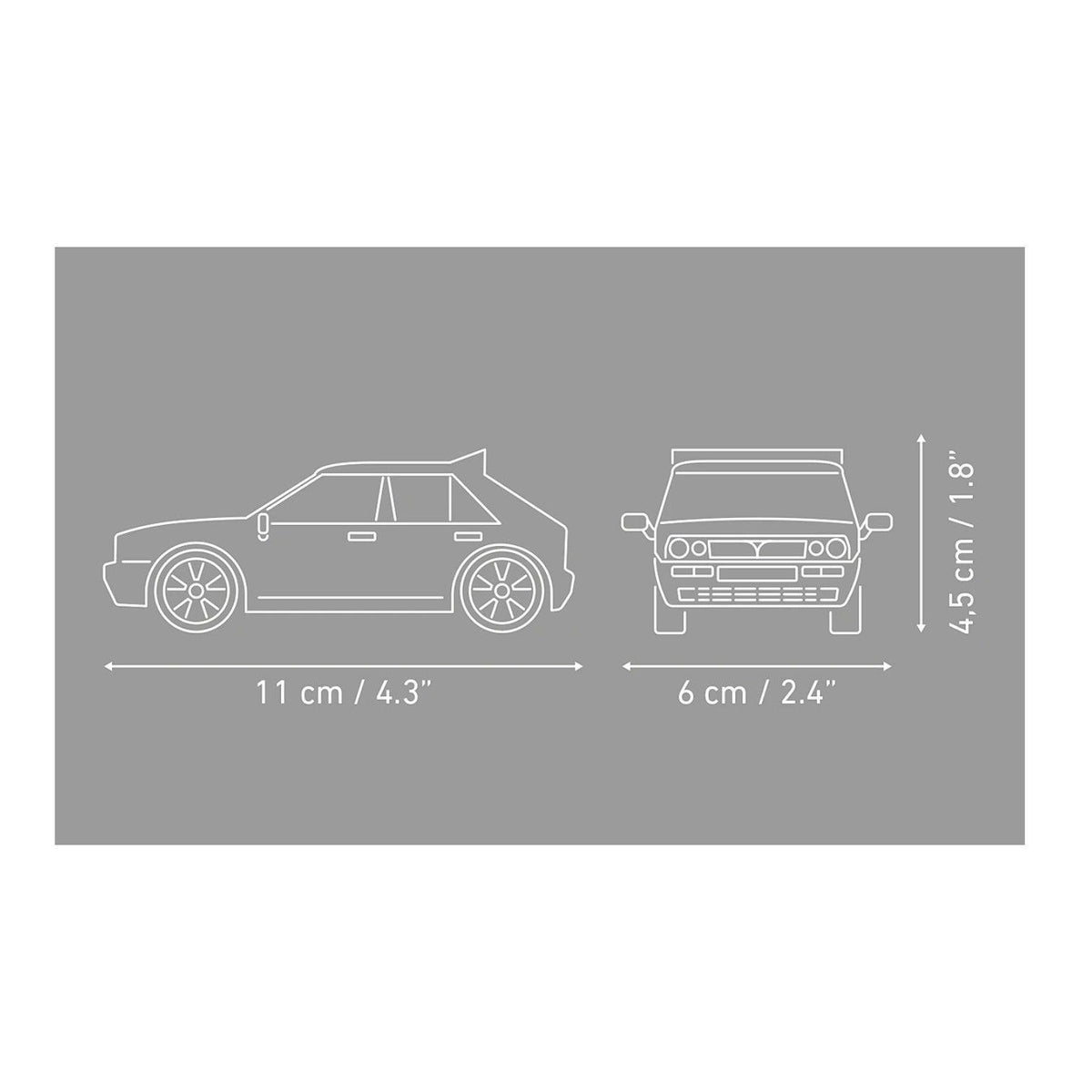YoungTimer - Lancia Delta HF Integrale EVO 1991 Construction Brick Set (61 Pieces)