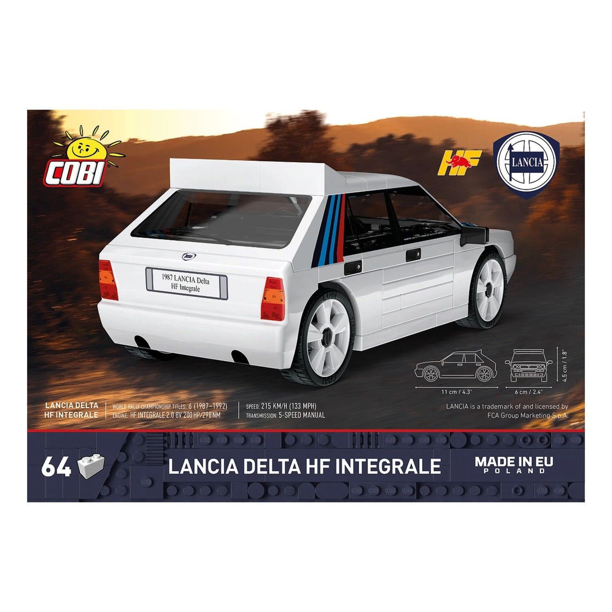 YoungTimer - Lancia Delta HF Integrale EVO 1991 Construction Brick Set (61 Pieces)