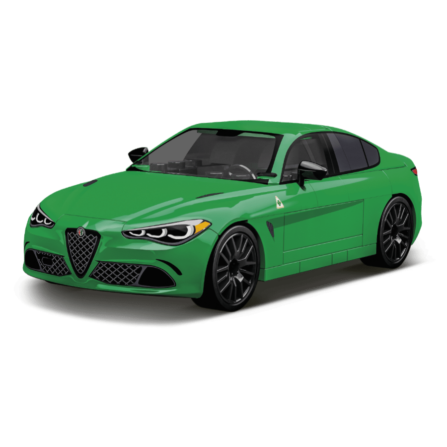Cobi - Alfa Romeo "Green" Giulia Quadrifoglio (90 Piece Kit)