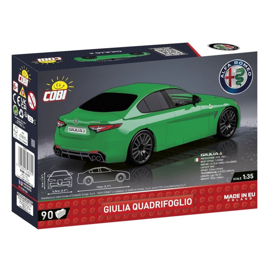 Cobi - Alfa Romeo "Green" Giulia Quadrifoglio (90 Piece Kit)