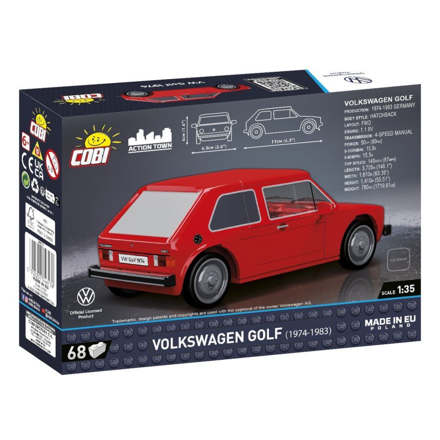 Cobi - Volkswagen Golf 1974 (68 Piece Kit)