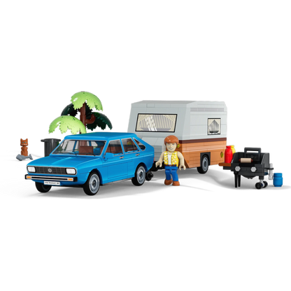 Volkswagen - Passat B1 with Caravan Brick Kit (361 Pieces)