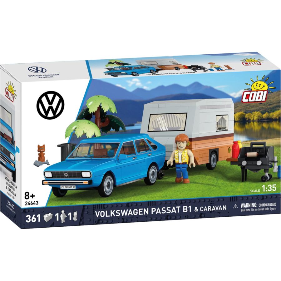 Volkswagen - Passat B1 with Caravan Brick Kit (361 Pieces)