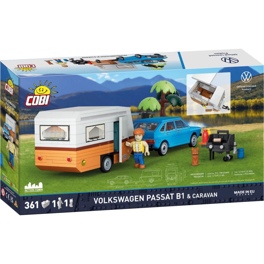 Volkswagen - Passat B1 with Caravan Brick Kit (361 Pieces)