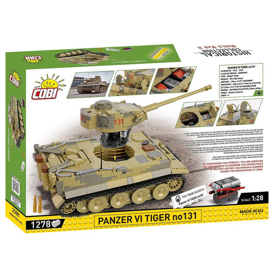 World War 2 - Panzer VI Tiger No 131 Construction Set (1278 Pieces)