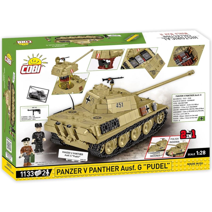 WW2 - Panzer V Panther Ausf. G "Pudel" (1133 Pcs )