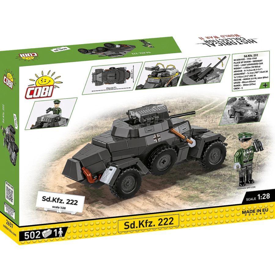 World War 2 - Sd.Kfz. 222 Brick Kit (502 Pieces)