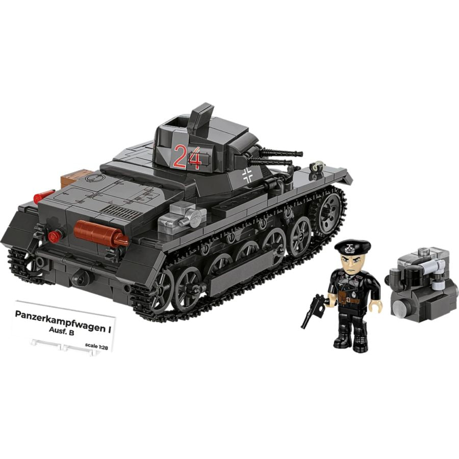 World War 2 - Panzer I (France 1940) Brick Kit (654 Pieces)
