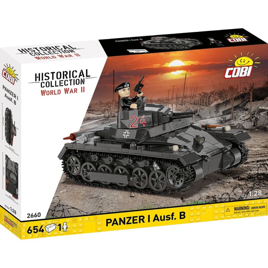 World War 2 - Panzer I (France 1940) Brick Kit (654 Pieces)