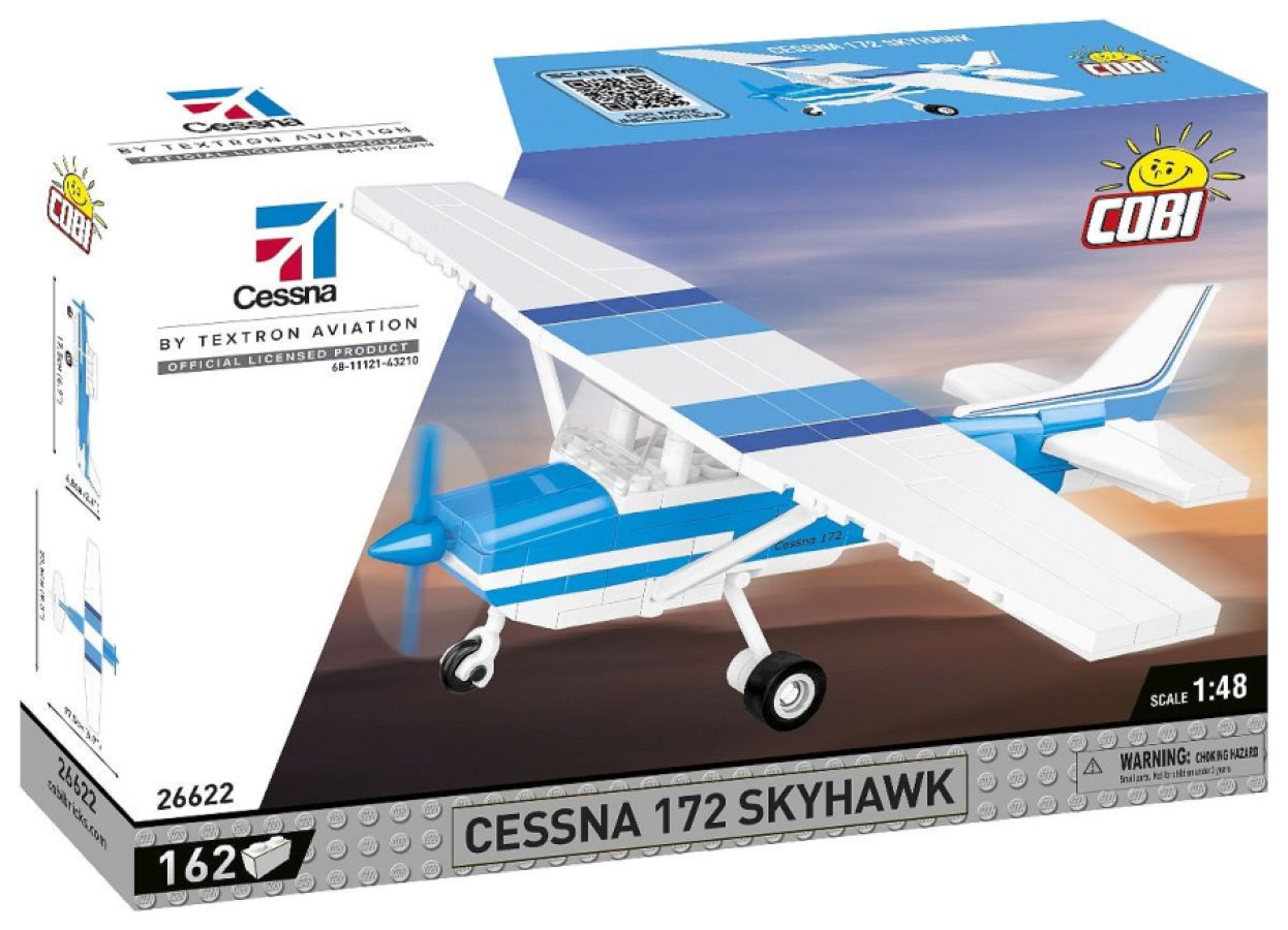 Boeing - Cessna 172 Skyhawk (Blue/White) 162 Pcs