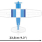 Boeing - Cessna 172 Skyhawk (Blue/White) 162 Pcs