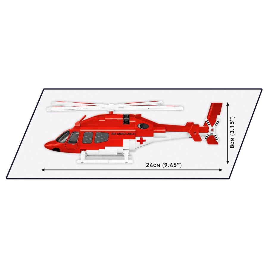 Kit De Construction COBI Bell 429 Ambulance A√©rienne - 248 Pi√®ces, √©chelle 1:48, √Ґge 7+