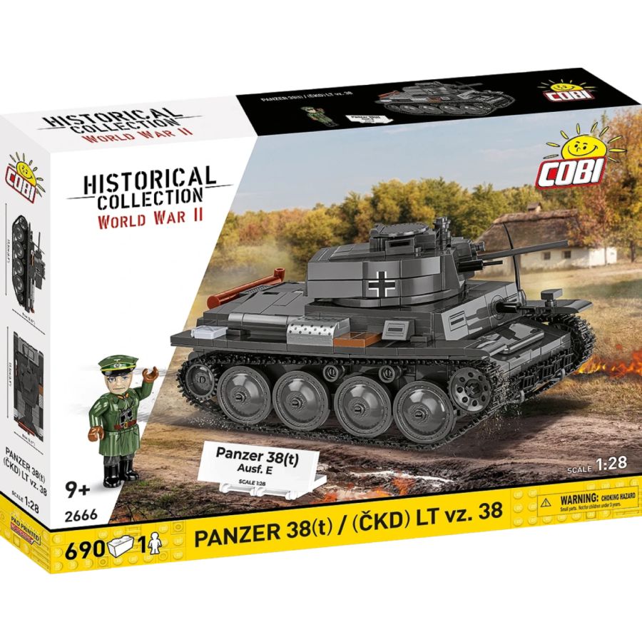 World War 2 - Panzer 38(T)/(CKD) LT VZ Brick Kit (690 Pieces)