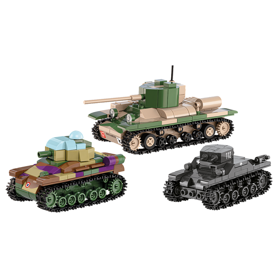 WW2 - Renault, Valentine, Panze (595 Pcs)