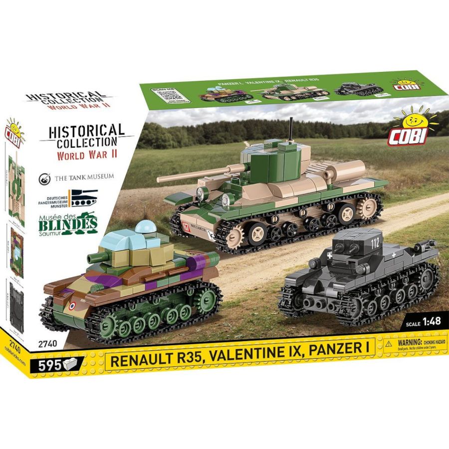 WW2 - Renault, Valentine, Panze (595 Pcs)