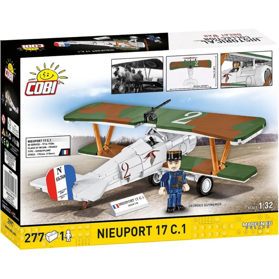 Great War - Nieuport 17C.1 110HP Brick Kit (277 Pieces)