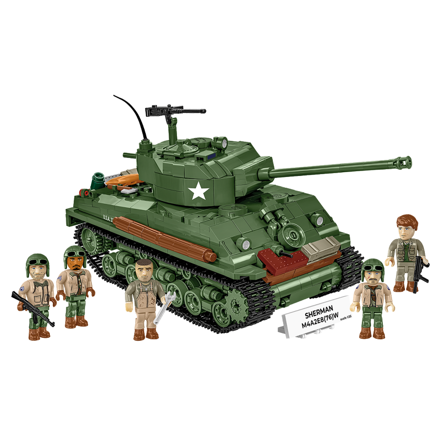 WW2 - Sherman M4A2E8(76)W (865 Pcs)