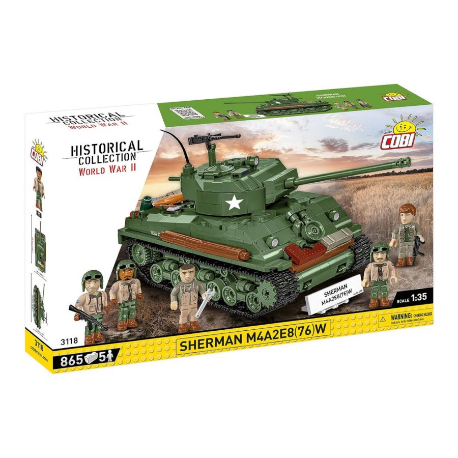 WW2 - Sherman M4A2E8(76)W (865 Pcs)