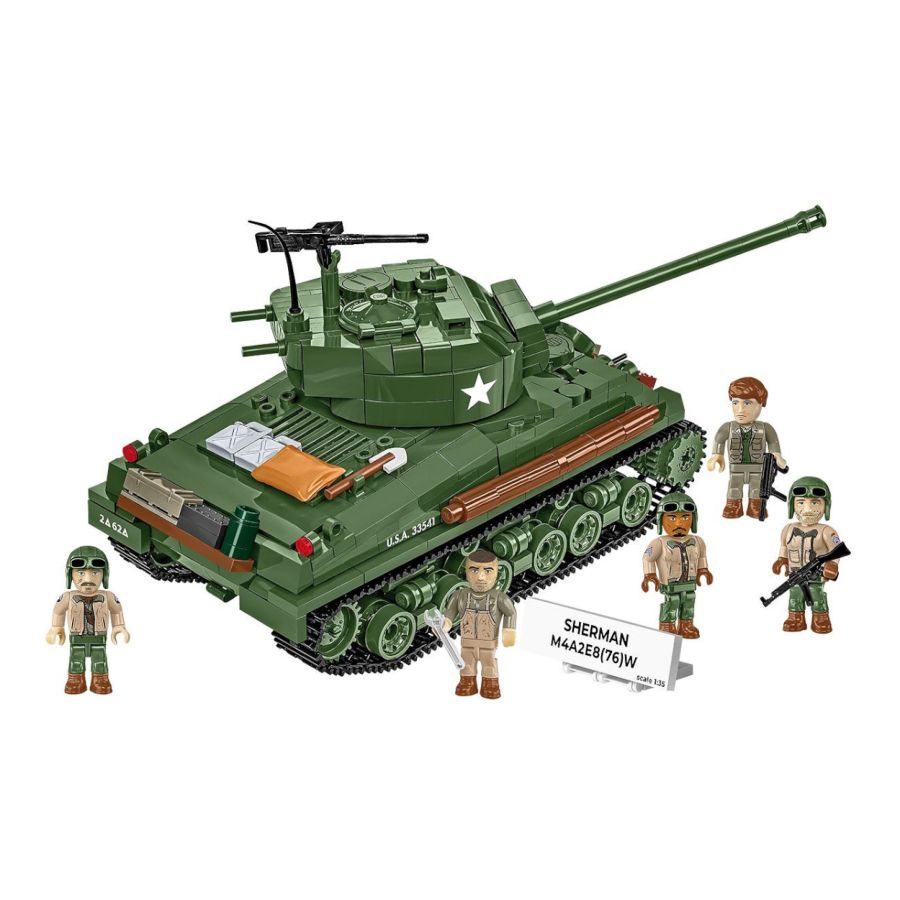 WW2 - Sherman M4A2E8(76)W (865 Pcs)