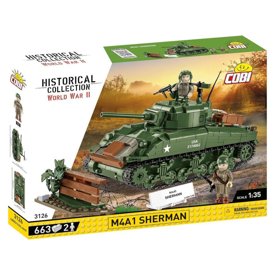 WW2 - M4A1 Sherman (663 Pcs)